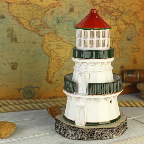 Lista Lighthouse Handmade Ceramic Candle Holder Lantern Etsy