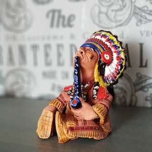 Porta-incenso feito à mão, queimador de incenso, estatuetas de cerâmica de decoração indiana, decoração indiana, decoração de casa indiana, presente de aniversário e Natal