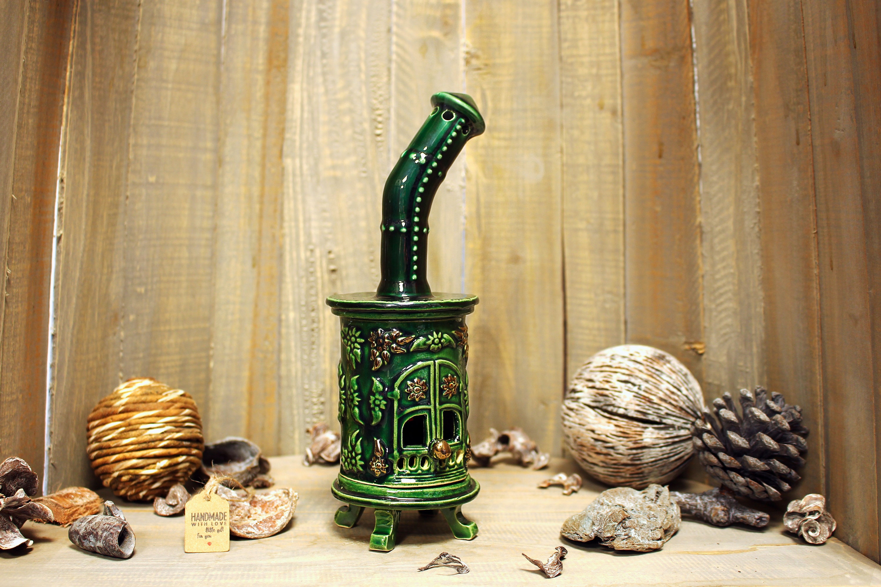 Incense Holder Art Home Decor Item, Unique Handmade Ceramic Gift