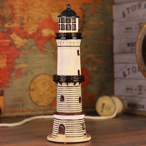 Warnemunde Lighthouse Handmade Ceramic Tea Light Candle Holder, Lighthouse Décor, New Home Ornament, Housewarming Gifts, Fine Art Ceramics