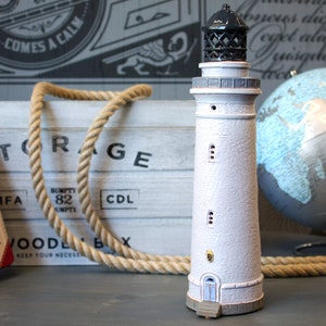 Hirtshals Lighthouse | Danish Lighthouse | Denmark Gift | Handmade ceramic lighthouse | Decor gifts candle holder | Unique Christmas gifts