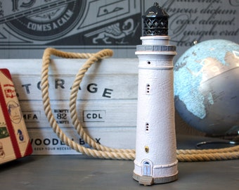 Hirtshals Lighthouse | Danish Lighthouse | Denmark Gift | Handmade ceramic lighthouse | Decor gifts candle holder | Unique Christmas gifts