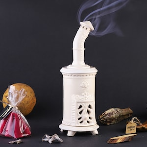 Vintage White Incense Cone holder | Home Decor | Handmade Pottery Stove | Birthday Christmas Present | Incense Cone Burner | Home Fragrances