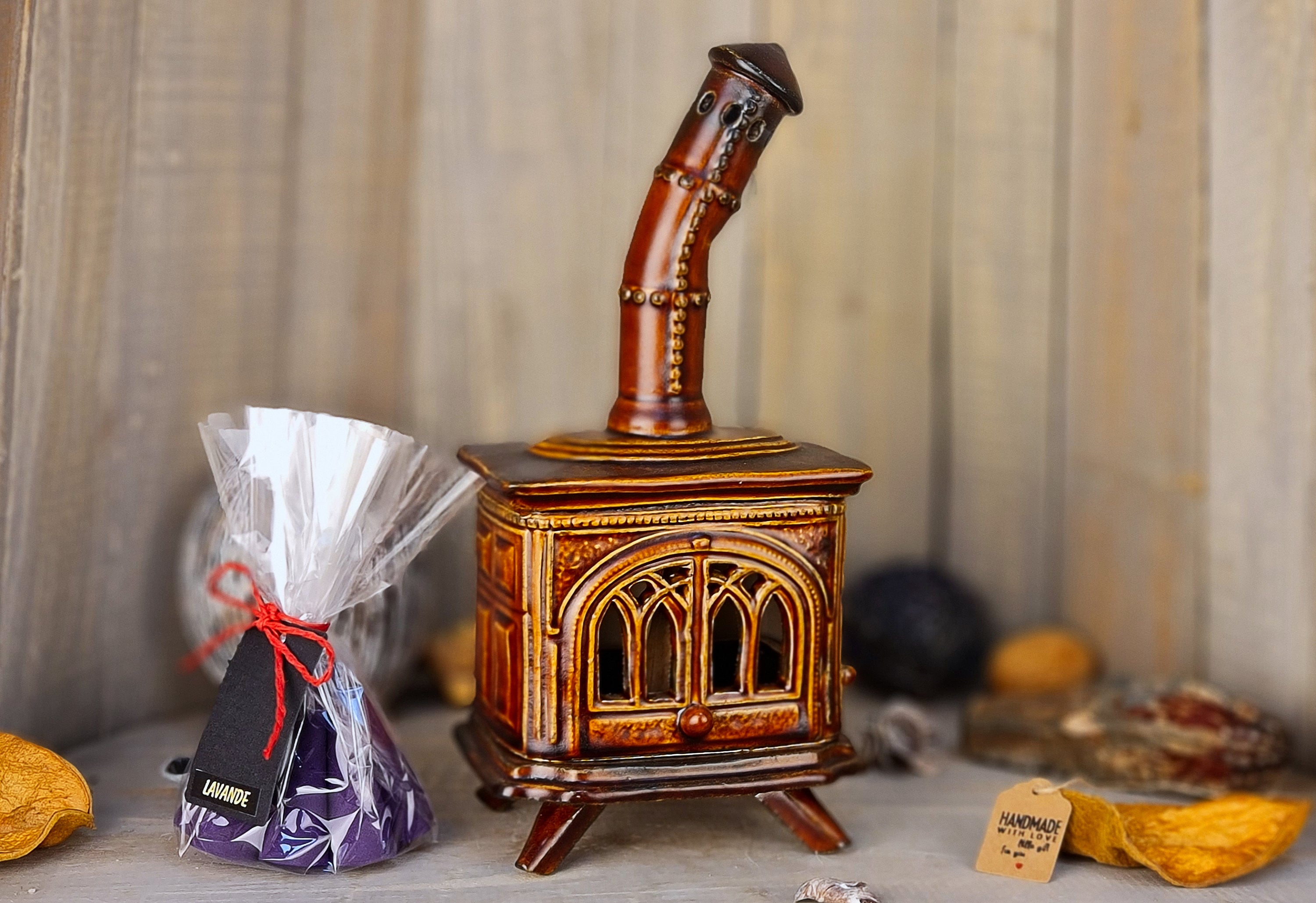 Handmade Ceramic Incense Burner, Home Decor Stove 