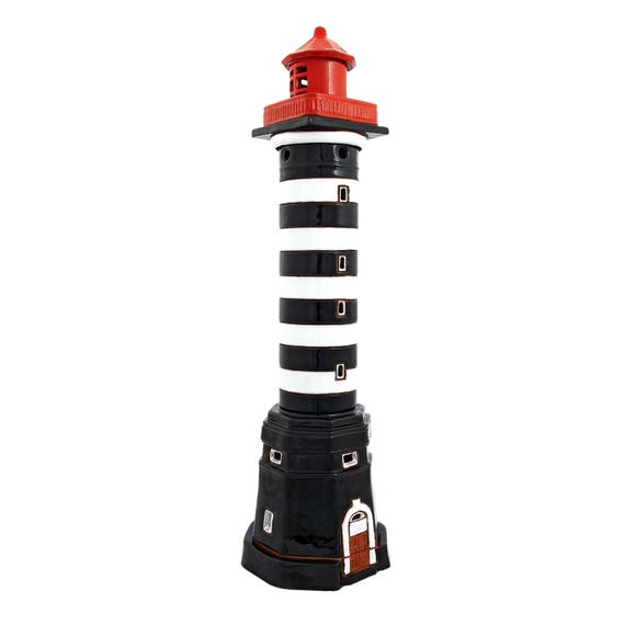 Handmade Ceramic Klaipeda Lighthouse Candle Holder, Lithuania