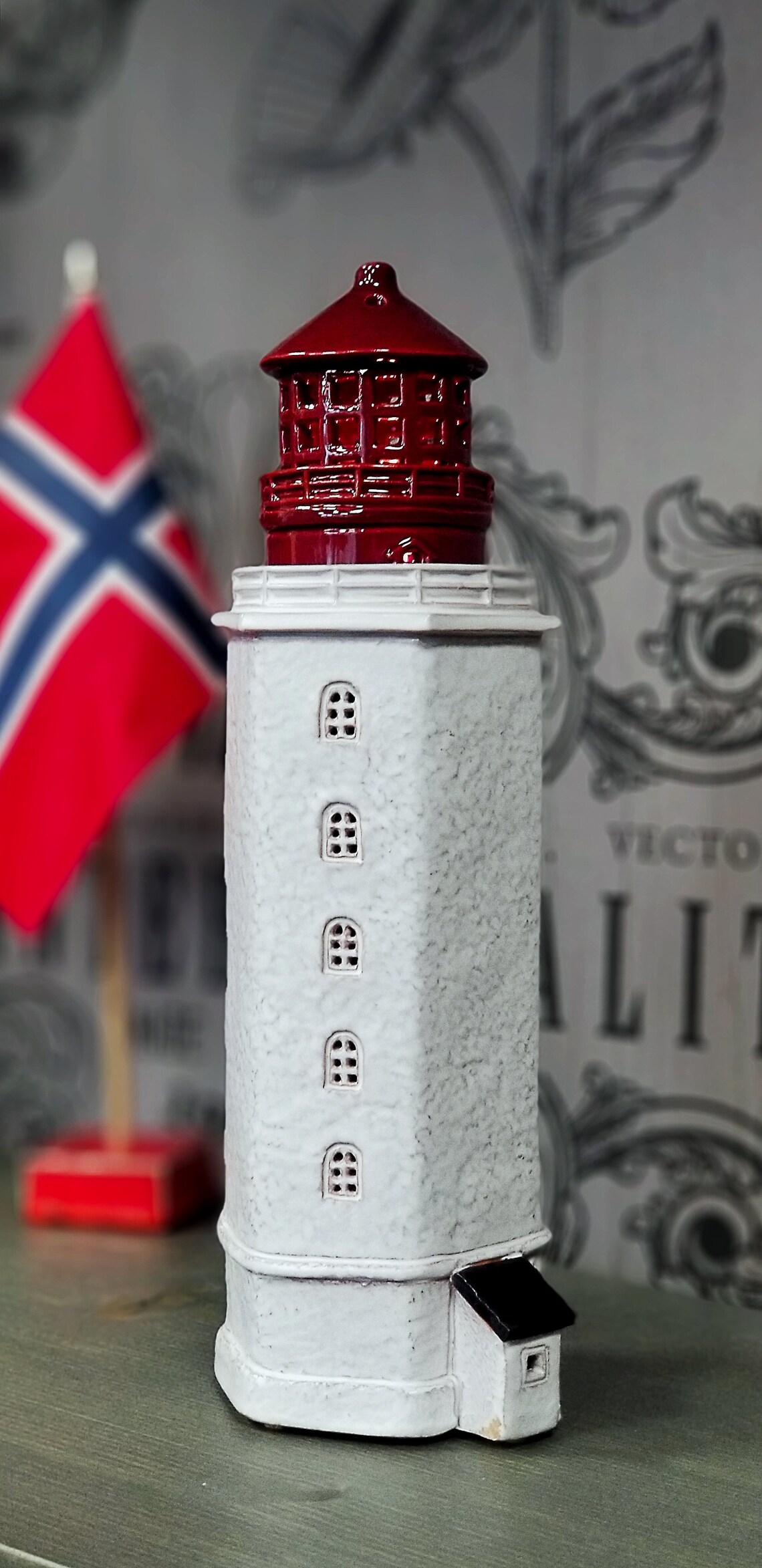 Handmade Ceramic Lighthouse Candle Holder Kvitsoy Fyr Etsy