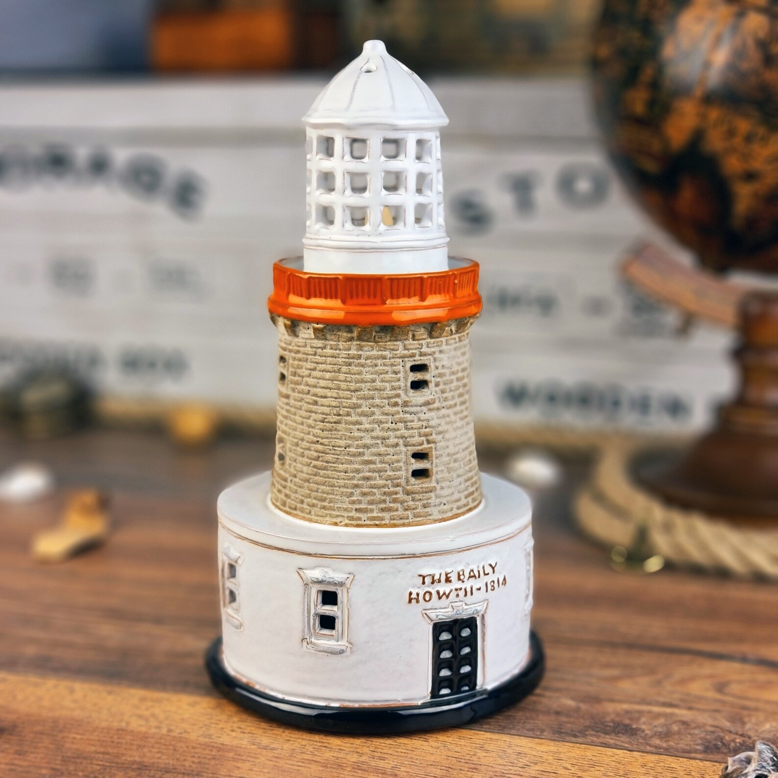 The Baily Howth Handmade Ceramic Lighthouse Candle Holder Etsy