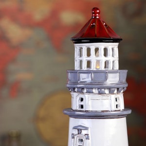 Heceta Head Lighthouse Handmade Ceramic Tea Light Candle Holder ...