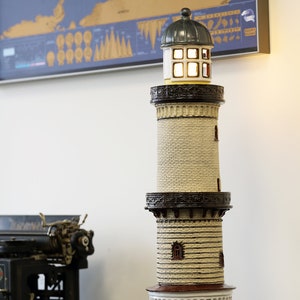 Warnemunde Handmade Ceramic Lighthouse Lamp Table Lamp Marine Gifts ...
