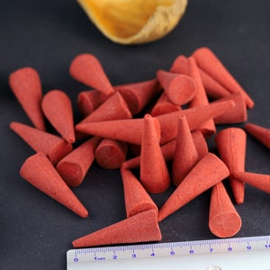 Large incense cones, meditation cones, essential fragrance oils, high quality scent cones, organic incense cones, Lavender, Sandalwood