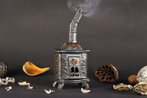Black Incense Cone Burner | Home Decor | Metal Black