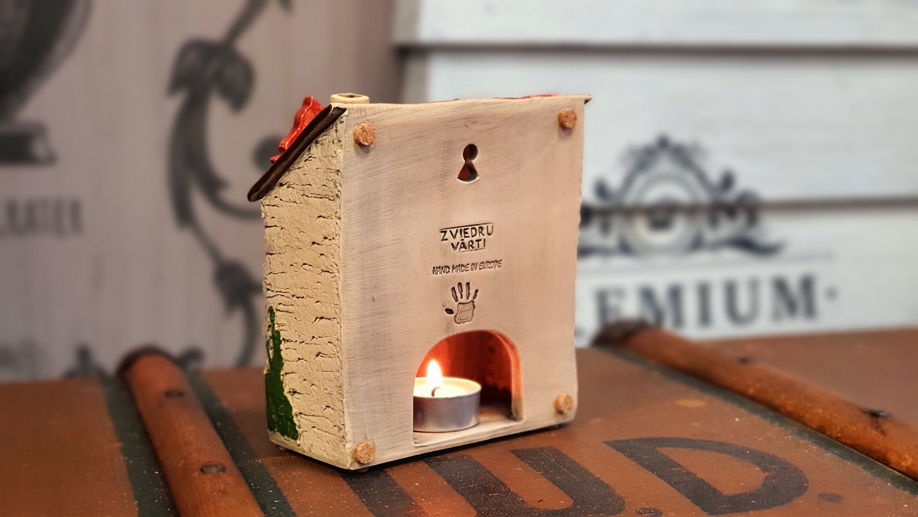 Handmade Ceramic House Tealight Candle Holder Riga Swedish Etsy