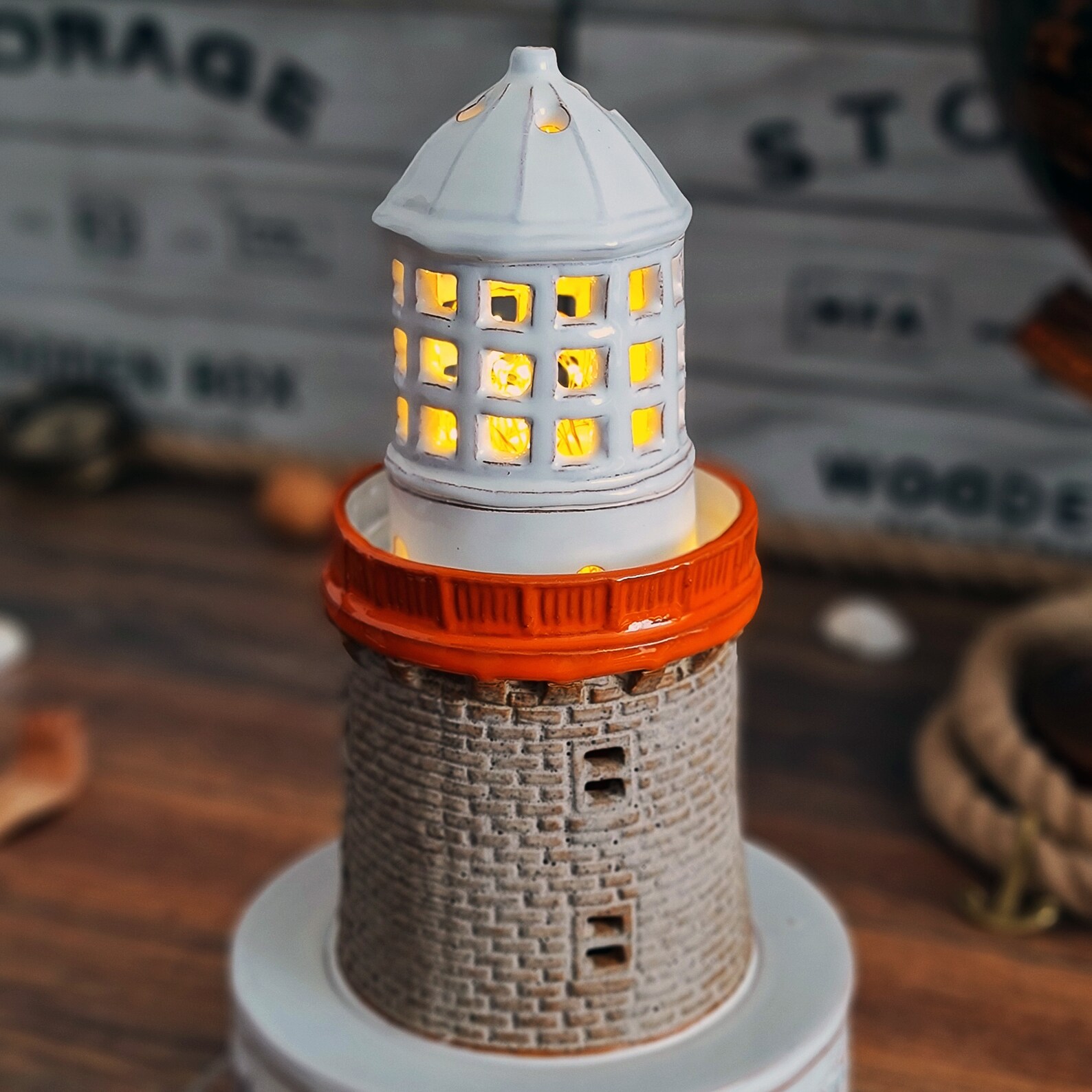 The Baily Howth Handmade Ceramic Lighthouse Candle Holder Etsy