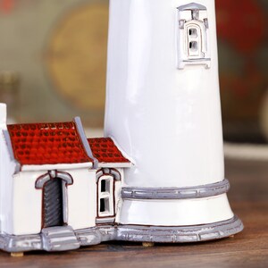 Heceta Head Lighthouse Handmade Ceramic Tea Light Candle Holder ...
