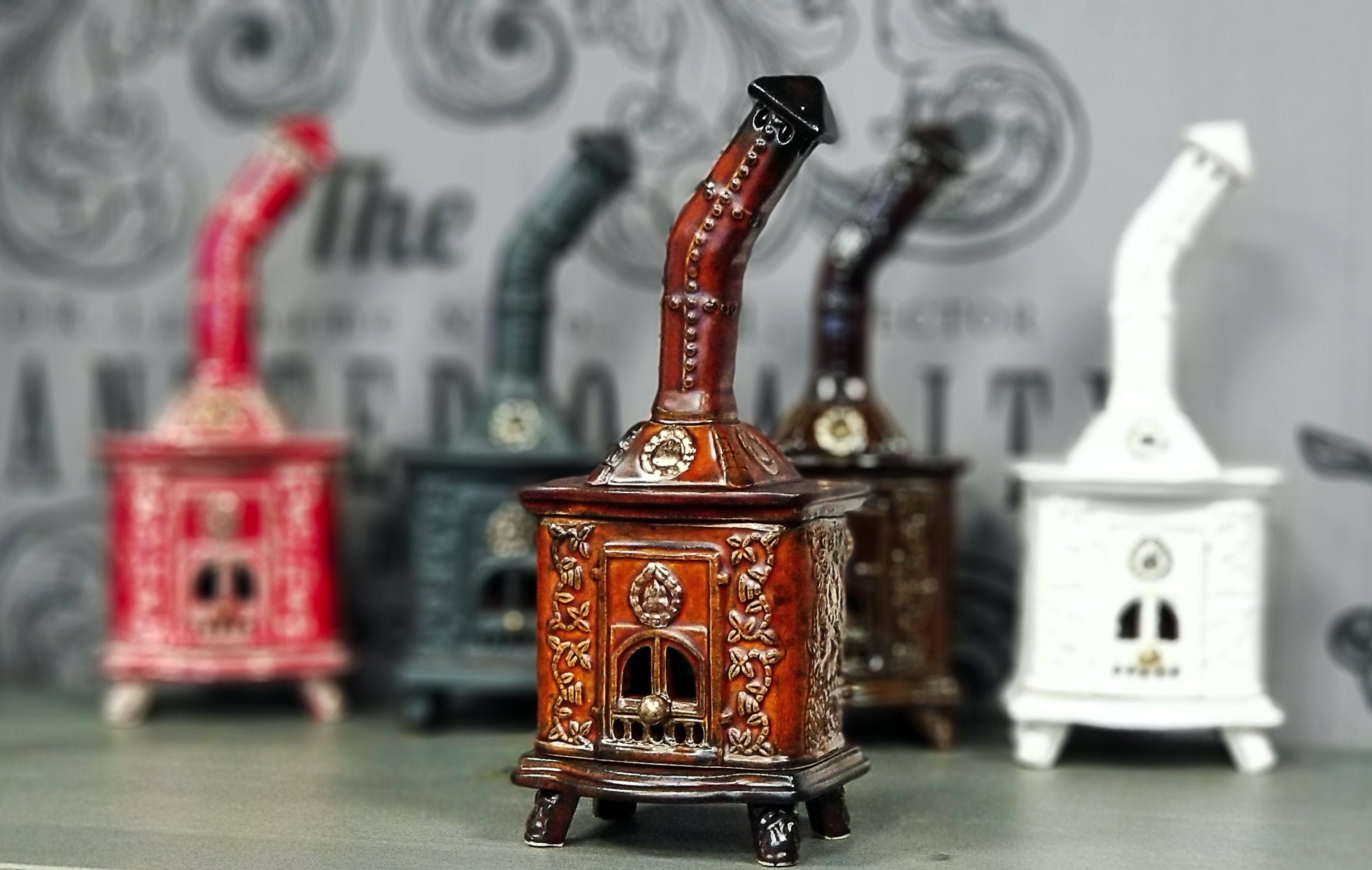 Handmade Ceramic Stove Incense Burner – Home Fragrance & Decor