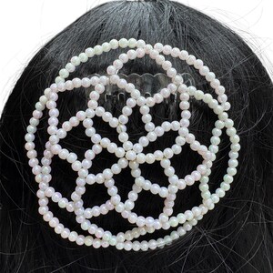KIPPAH yarmulkes JUDAICA - High Holidays white color Beaded Kippah - Women Beaded Kippah - Yarmulke  - fancy head covering