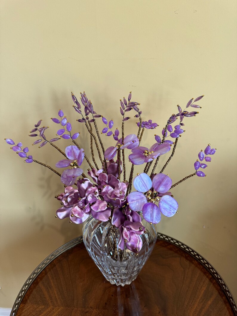 Artificial Flower Stems Flower Stems for Vase Purple Flowers Home Decor