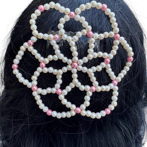 Women Kippah Handmade pearl beaded KIPPAH JUDAICA yarmulke