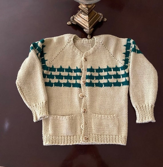 Baby vintage jacket - 1990’s Baby jacket - Handma… - image 1