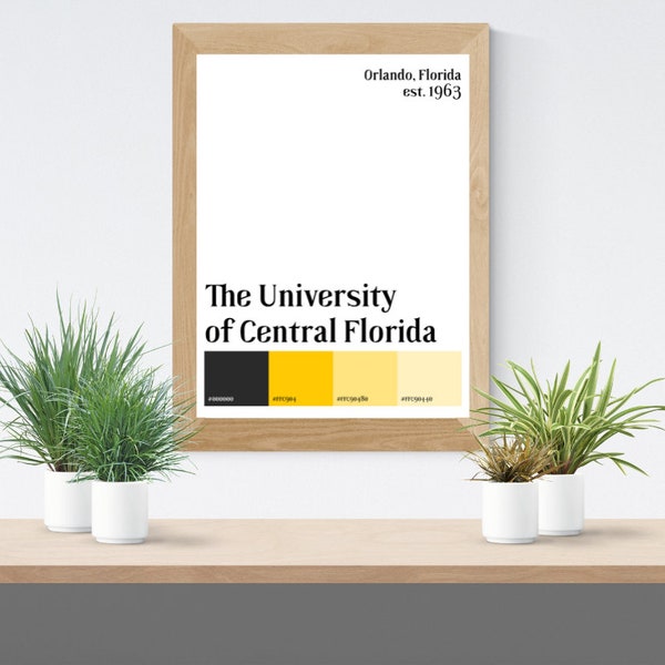 UCF Poster - University of Central Florida - Downloadable Print - Minimalist