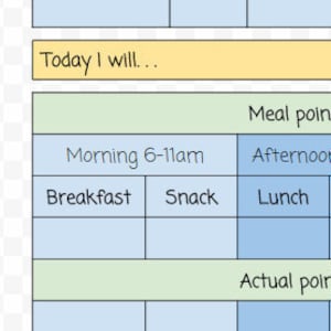 Weight Watchers Food Journal 7 x 9.25&quot;
