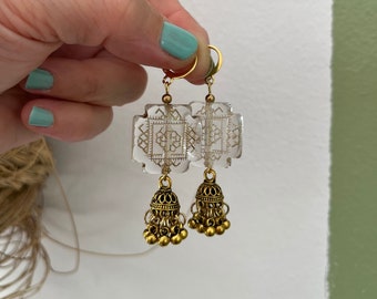 Indian gold earrings