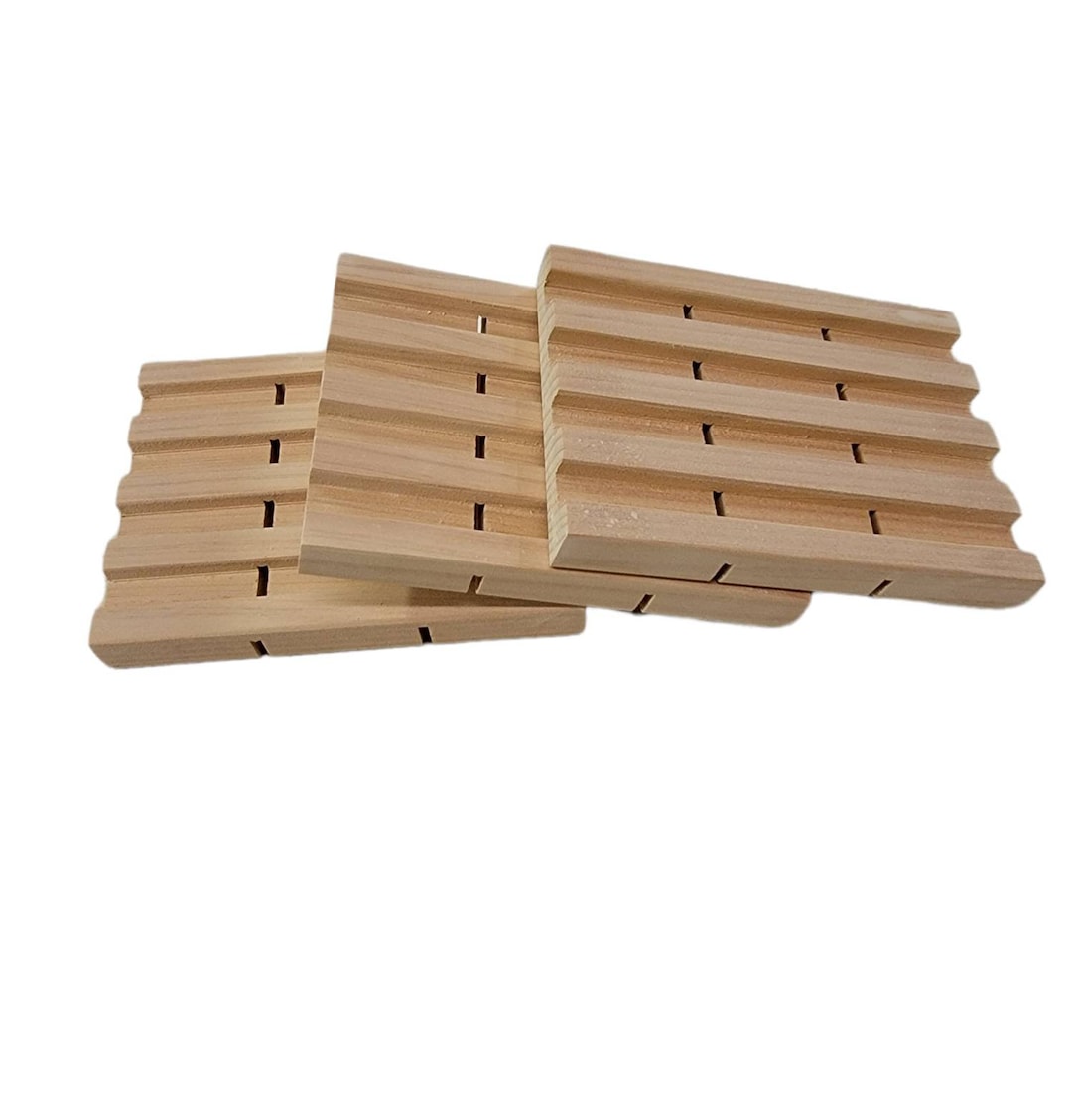 100 - 4.5 X 3.5 Bulk Cedar Soap Dishes / Wholesale / Soap Savers / Soap ...