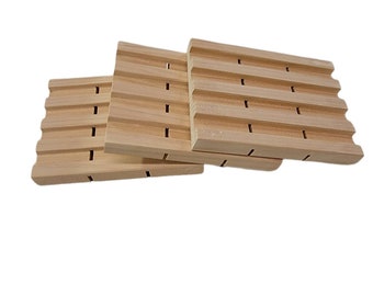 100 - 4.5 x 3.5 Bulk Cedar Soap Dishes / Wholesale / Soap Savers / Soap Holder / Wooden / Handmade / All Natural / Soap Raft / Eco Friendly