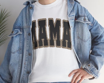 MAMA Unisex Schwere Baumwolle Tee