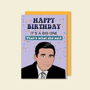 Carte d'anniversaire Michael Scott The Office Etats-Unis