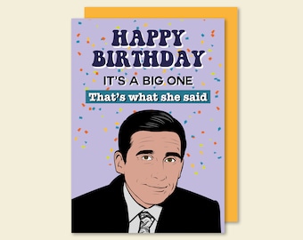 Michael Scott The Office USA Birthday Card