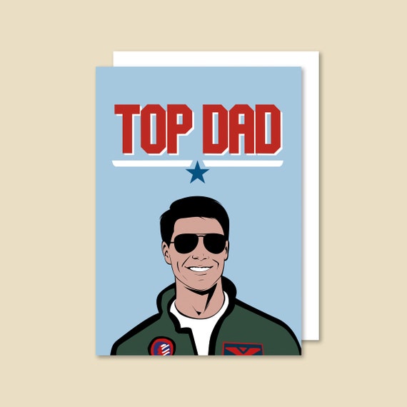 Top Gun Maverick Dad Birthday Card Etsy UK