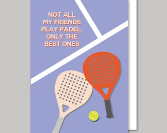 Padel Tennis Sport Birthday Card gift