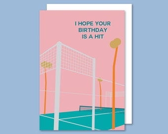 Padel Tennis Sport Birthday Card gift