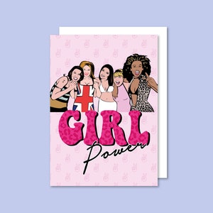 Spice Girls Girl Power Geburtstagskarte