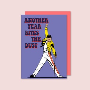 Carte d'anniversaire Freddie Mercury Another One Bites The Dust