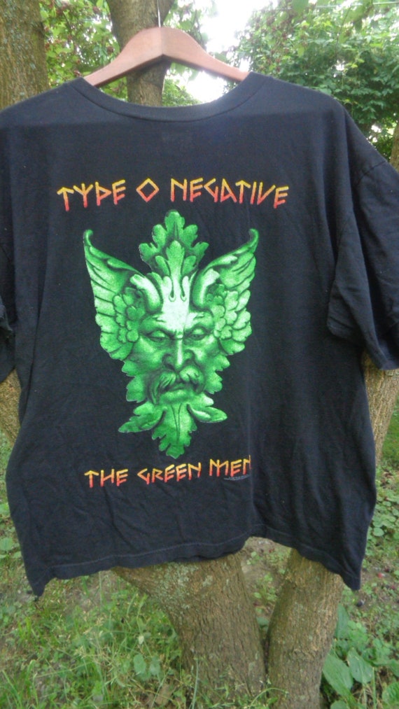 Vintage Type O Negative The Green Men shirt Blue G