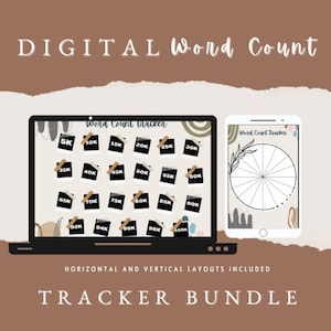 DIGITAL Word Count Tracker Bundle