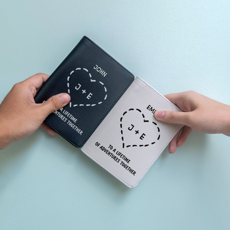 Adventures Together Couple Passport cover Passport holder Etsy