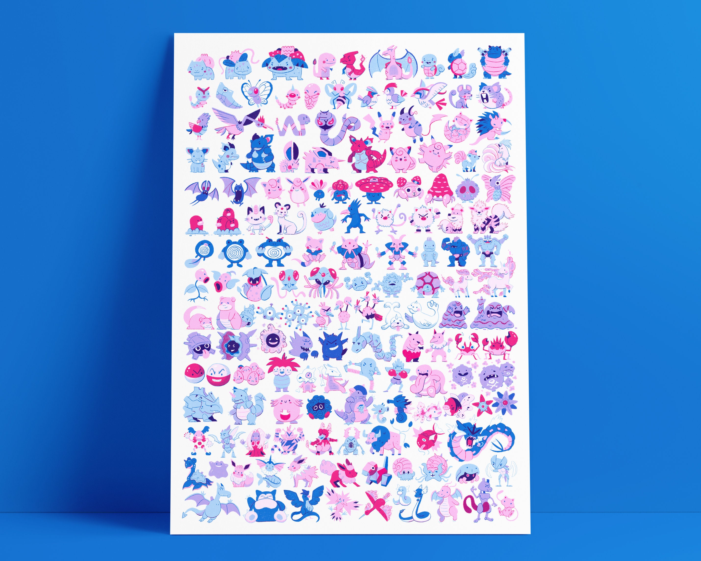 Poster Pokemon - Kanto 151, Wall Art, Gifts & Merchandise