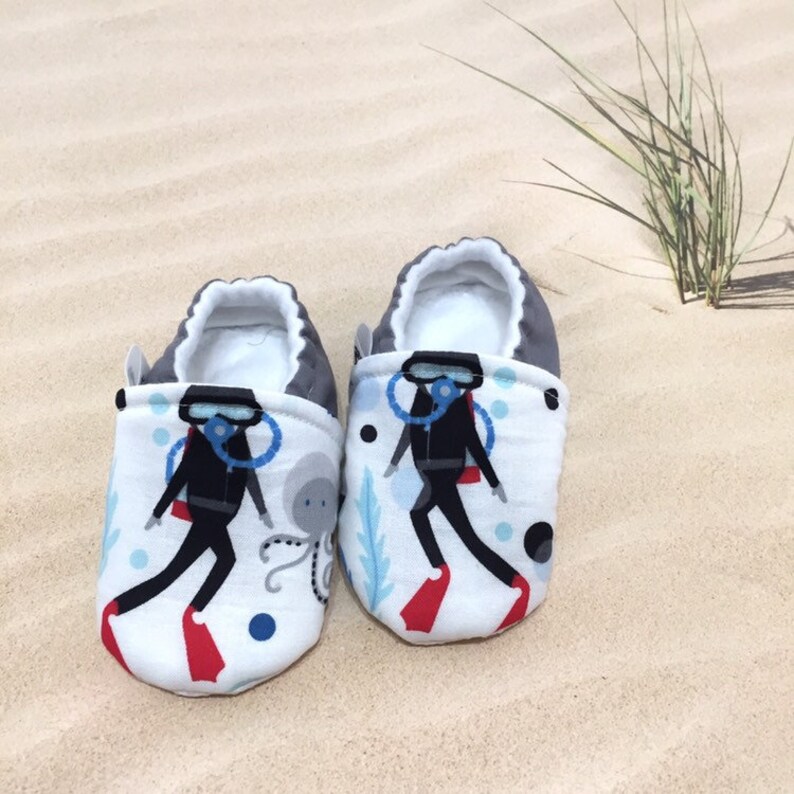 Scuba Diver Baby Shoes Kids Shoes Scuba Diving Gifts Diving Etsy