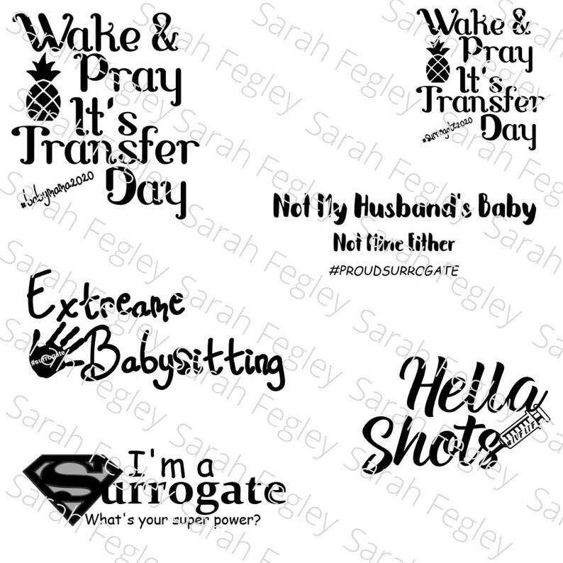 Surrogate/ IVF SVGs cut files for cricut Etsy