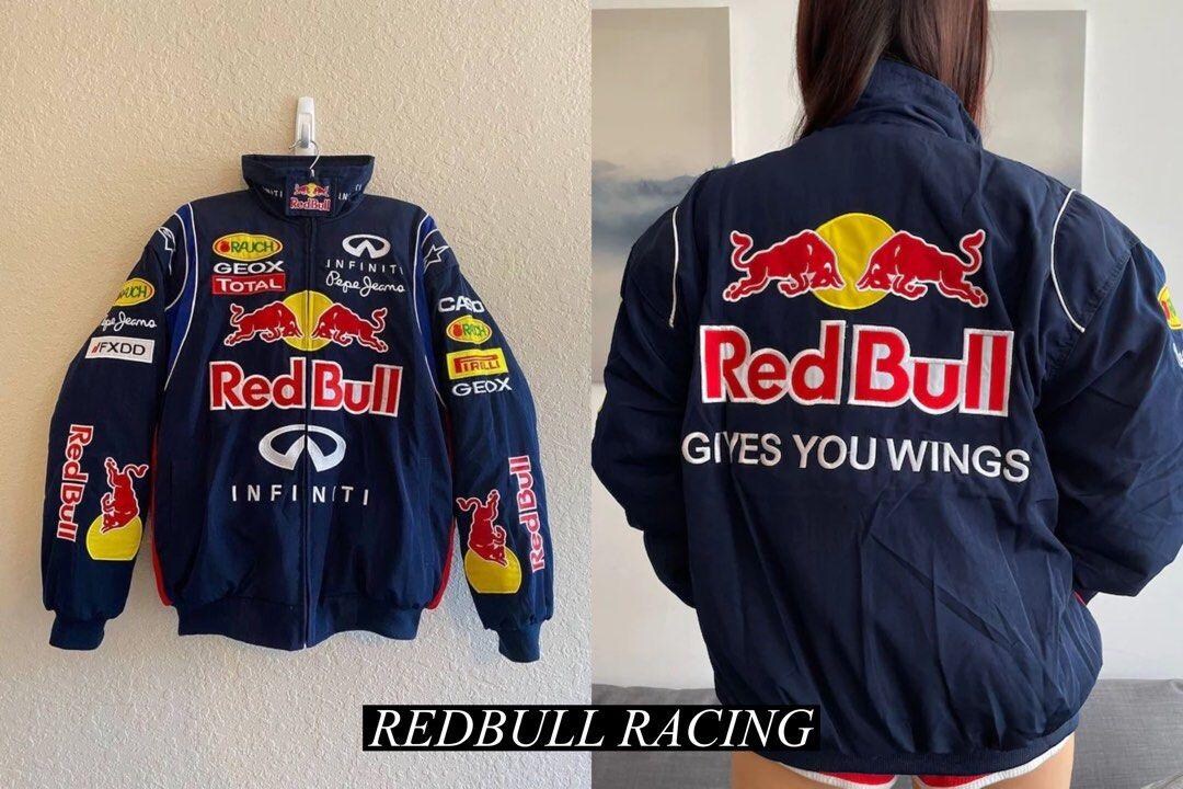 Redbull Racing Jacket Vintage 1990s Style Nascar Bomber, F1 Redbull ...