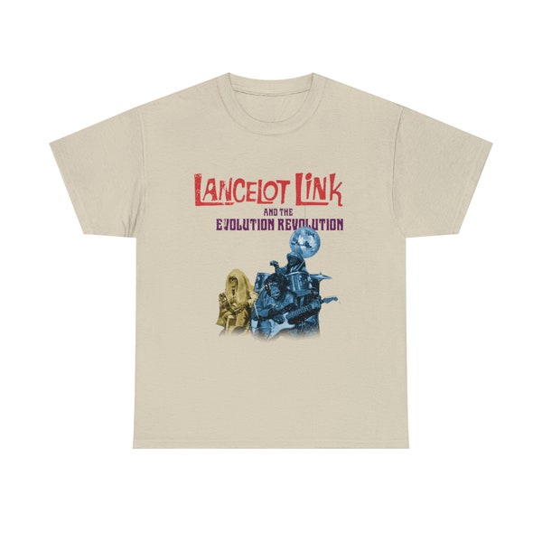 Distressed Vintage Style Lancelot Link und das Evolution Revolution Heavy Cotton Tee