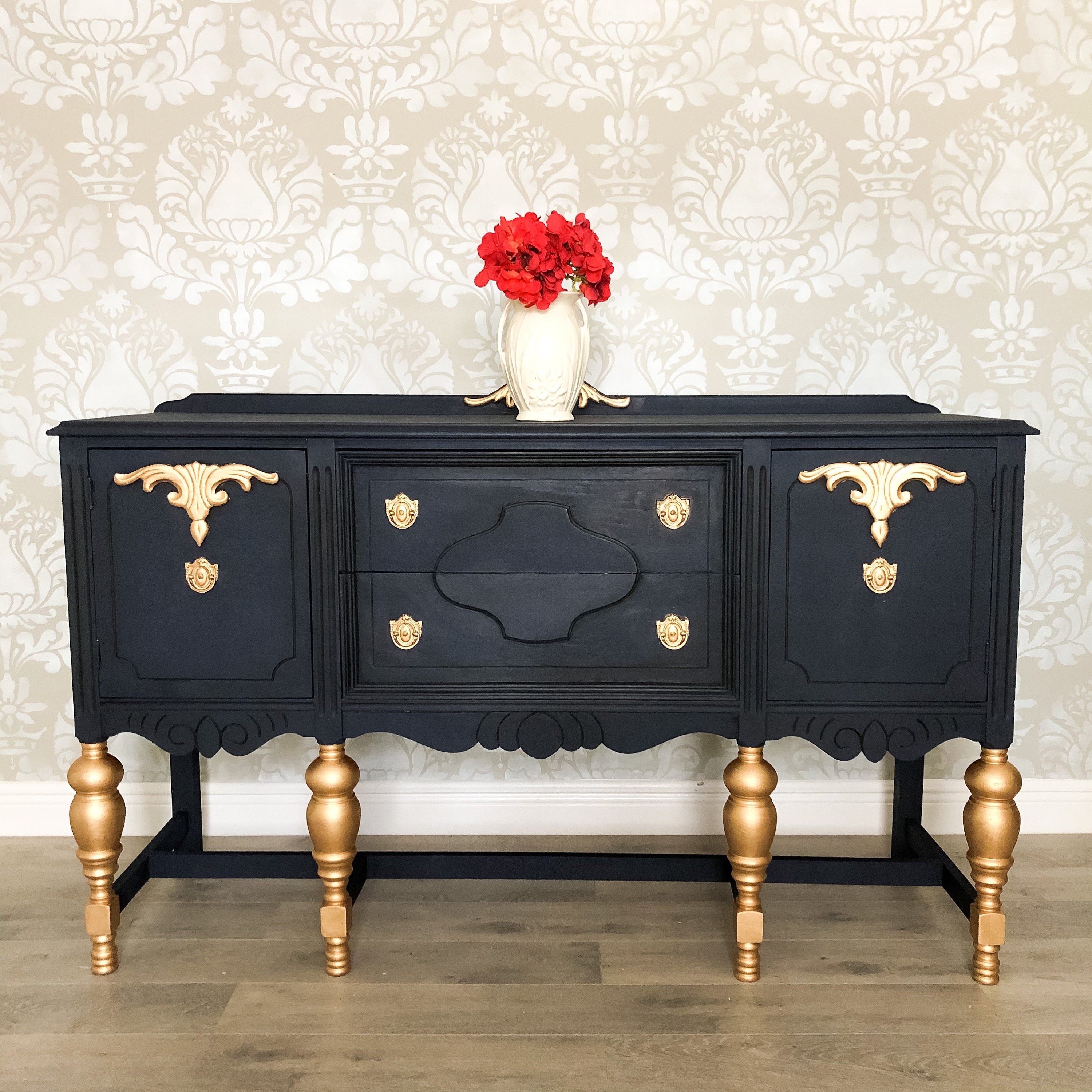 Upcycled Furniture / Sideboard Vintage / Upcycled Sideboard / Etsy