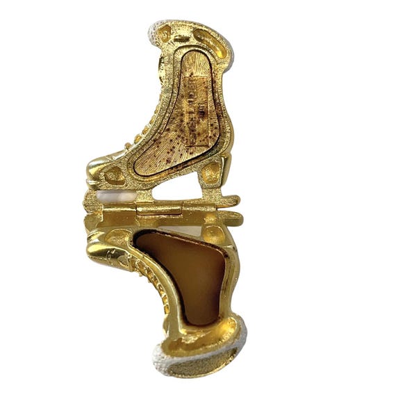 Estee Lauder "Ice Skates " Solid Perfume Compact … - image 3