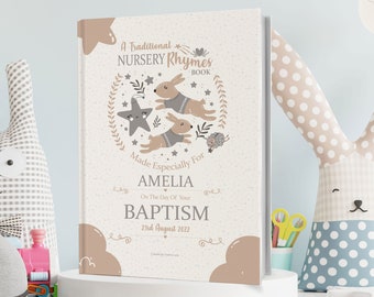 Baptism Gift Book, A Very Special Personalized Baptism Book of Nursery Rhymes Especially Made for A Child's Baptism Day