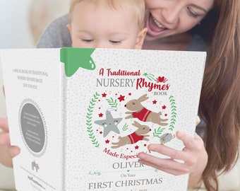 My 1st Christmas Gift Book. A Beautifully Presented Personalised Book of Nursery Rhymes Especially Made for A Child's Very First Christmas