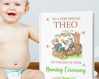 Naming Day Gift Book - A Very Special Personalised Book of Blessings Especially Made for a Naming Day Ceremony