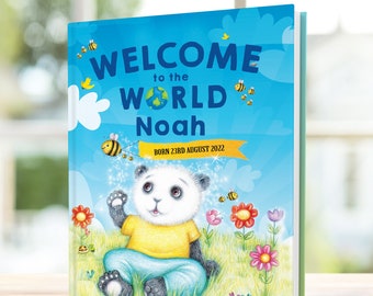 Welcome To The World Personalized Story Book for New Parents and Baby. For Children Aged 0-4 Years, Toddlers, Newborns - NEXT DAY DISPATCH